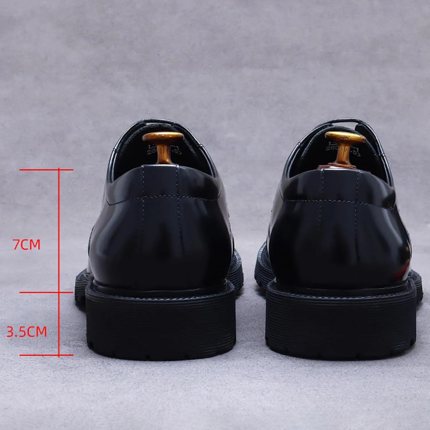 Men's Lace Up Derbys, Genuine Leather School Uniform Shoe Smart Office Work Formal Shoes for Male
