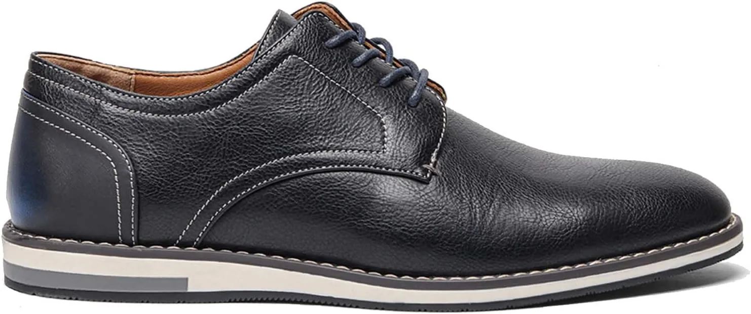 Men's Orthopedic Dress Shoes Business Oxford Derby Shoes Casual Leather Walking Flats