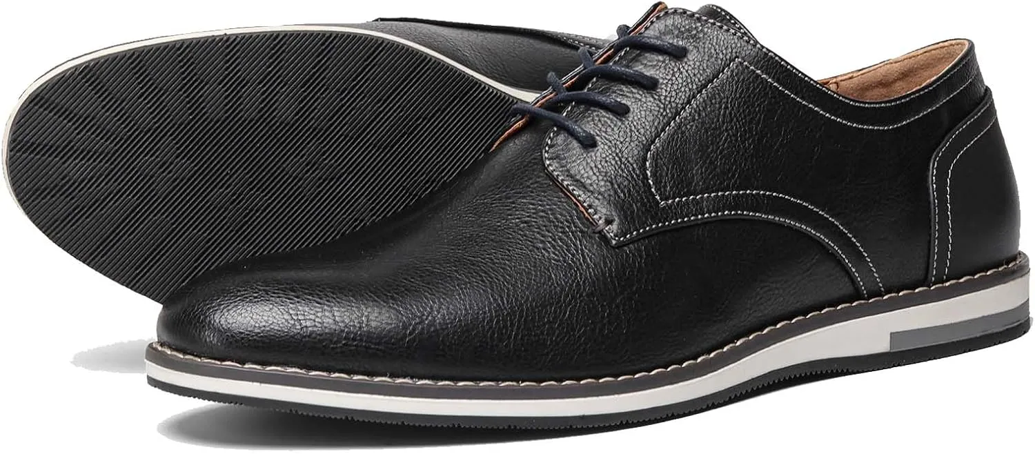 Men's Orthopedic Dress Shoes Business Oxford Derby Shoes Casual Leather Walking Flats