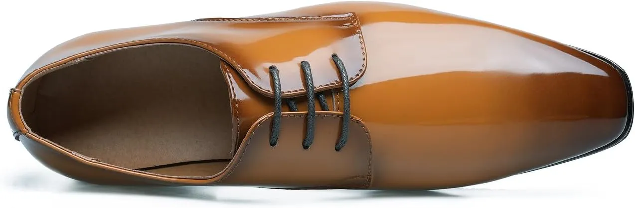 Mens Oxfords Formal Dress Tuxedo Derby Shoes Casual Wedding Fashion Walking Shoes for Men