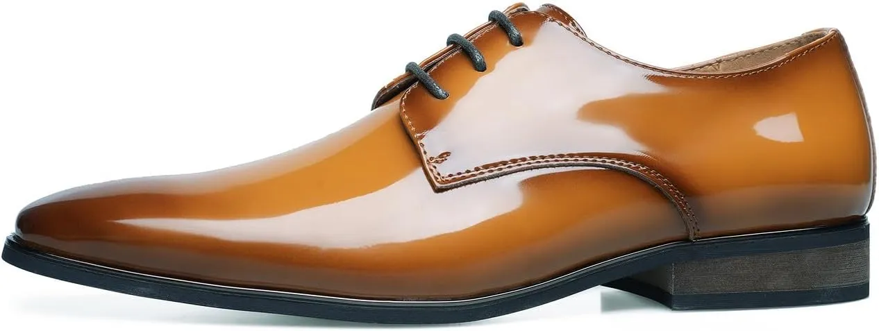 Mens Oxfords Formal Dress Tuxedo Derby Shoes Casual Wedding Fashion Walking Shoes for Men