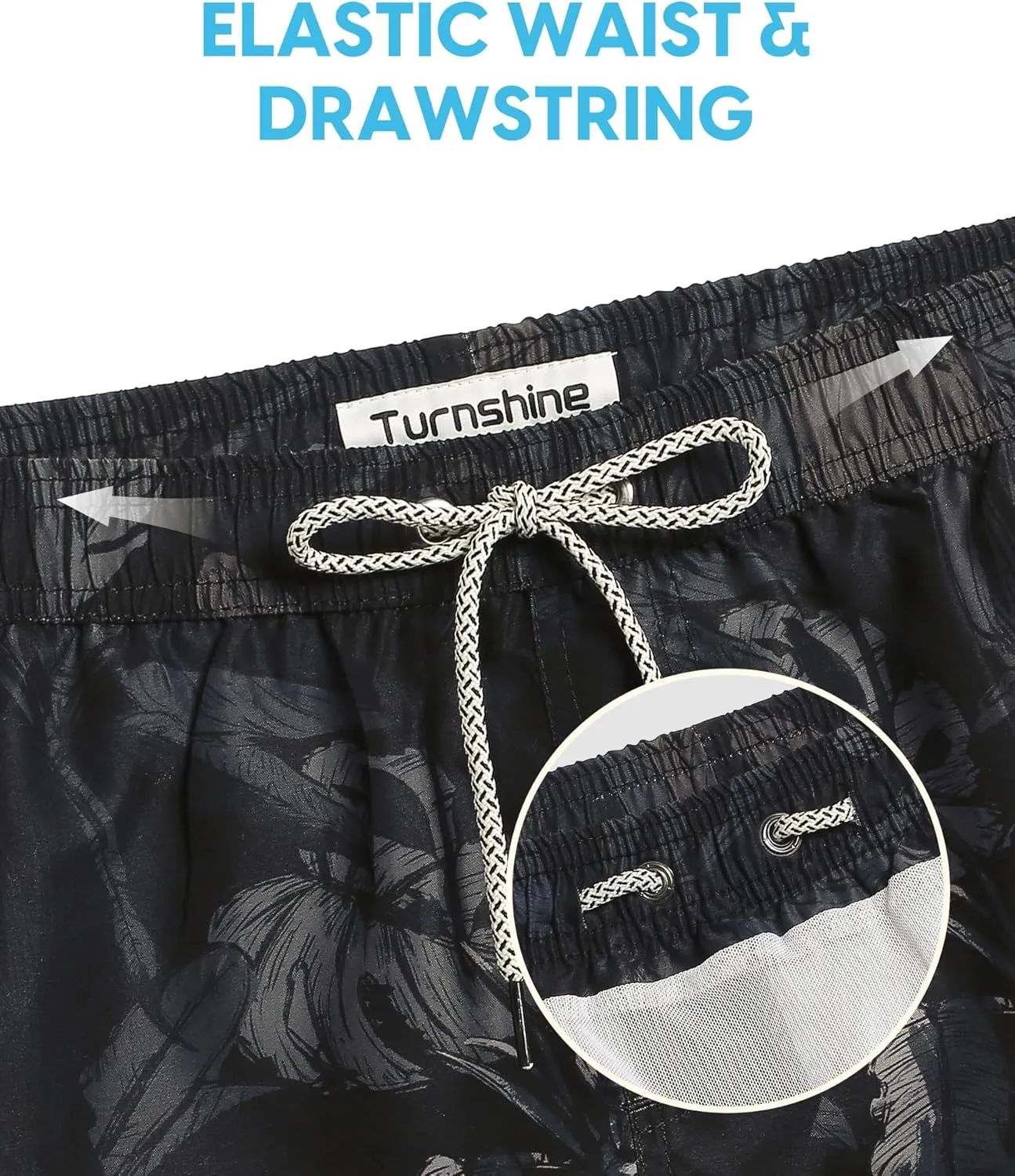 Mens Swim Trunks 5 Inch Swimming Shorts with Mesh Lining Quick Dry Bathing Suits for Men Swimwear