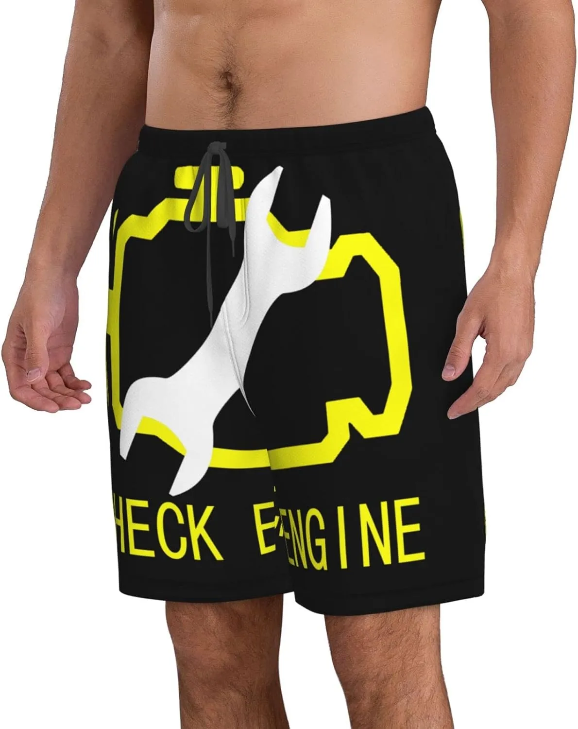 Men's Swim Trunks Bathing Mesh Lining Suit Swimsuits Beach Shorts with Pockets—16