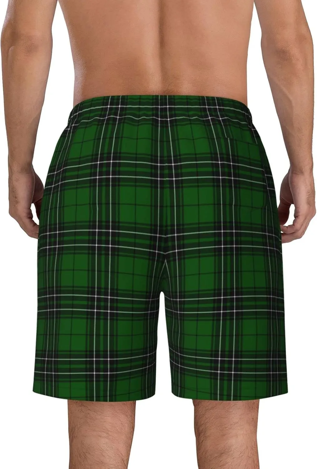 Men's Swim Trunks, Quick Dry Beach Shorts Summer Cool Beach Shorts with Mesh Lining