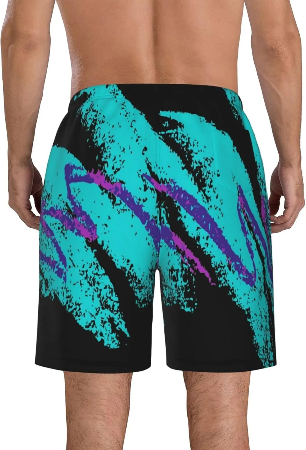 Mens Swim Trunks Quick Dry Board Shorts with Mesh Lining, Breathable Fit Beach Shorts Swimwear Bathing Suits