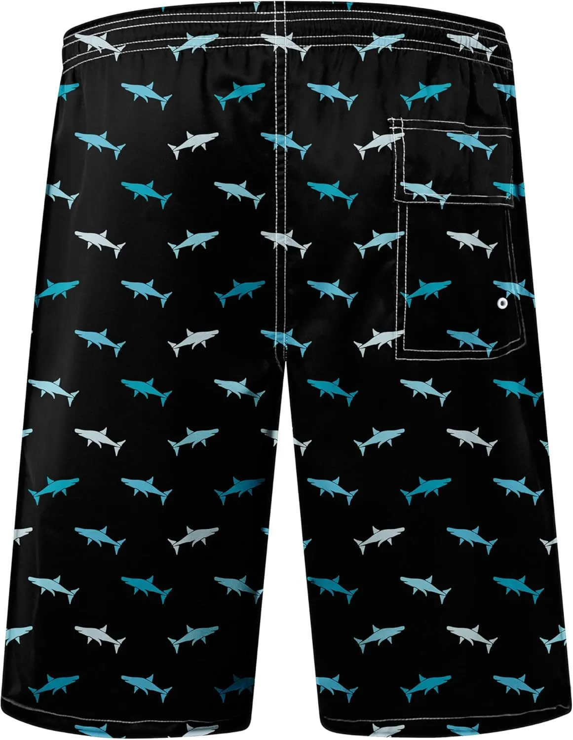 Mens Swim Trunks Quick Dry Board Shorts with Mesh Lining, Breathable Fit Hawaii Beach Shorts Swimwear Bathing Suits