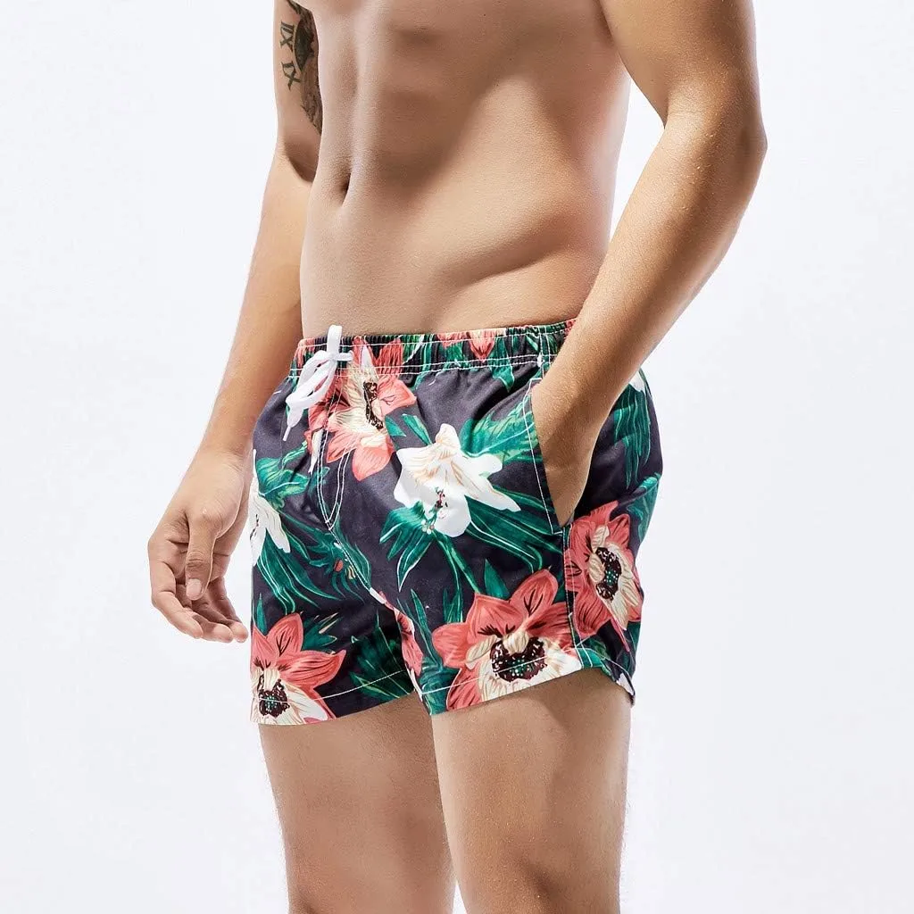 Mens Swim Trunks Trunks with Quick Dry Beach Shorts with Pockets Swim Trunks Men Mens Swim Trunks Summer Cool Quick