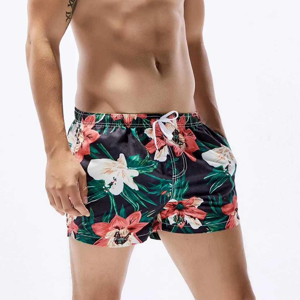 Mens Swim Trunks Trunks with Quick Dry Beach Shorts with Pockets Swim Trunks Men Mens Swim Trunks Summer Cool Quick