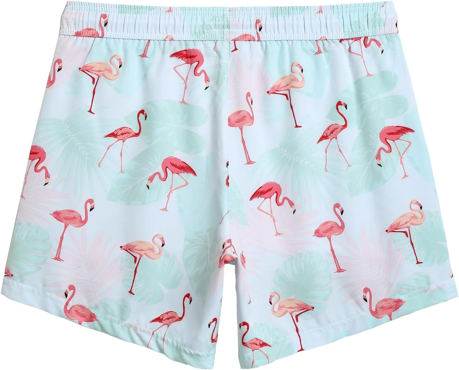 Mens Swim Trunks with Compression Liner 5" Stretch Beach Shorts Quick Dry Bathing Suit Board Shorts Zipper Pockets