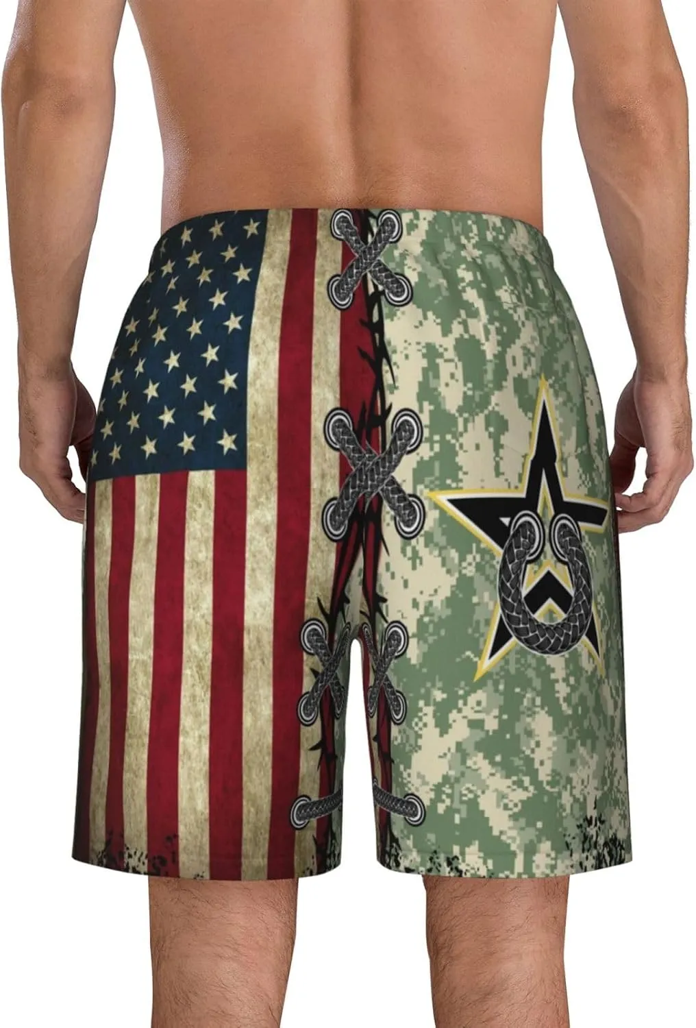 Mens Swim Trunks with Mesh Lining,Quick Dry Swimsuit Board Shorts Beach Pants Swimwear Bathing Suits