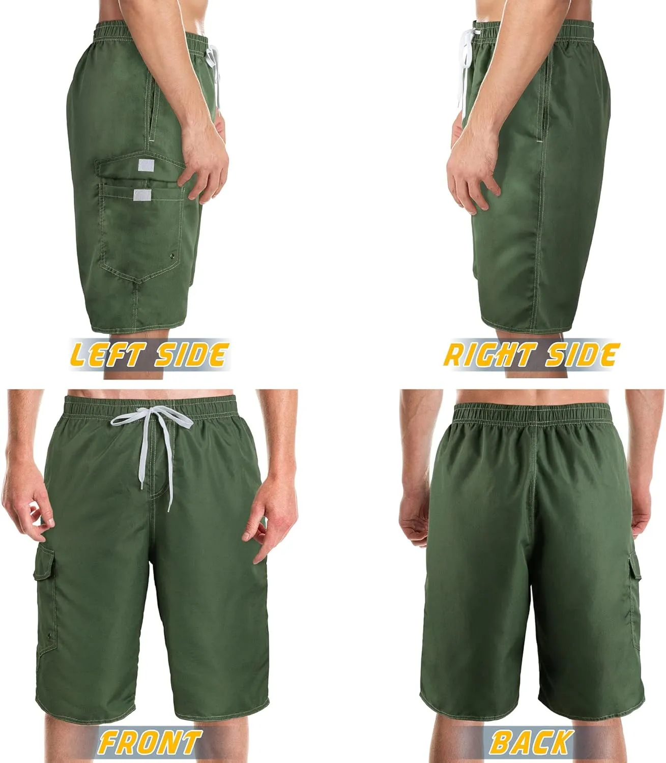 Mens Swimming Trunks Swim Trunks Quick Dry Swim Shorts with Mesh Lining Funny Swimwear Bathing Suits