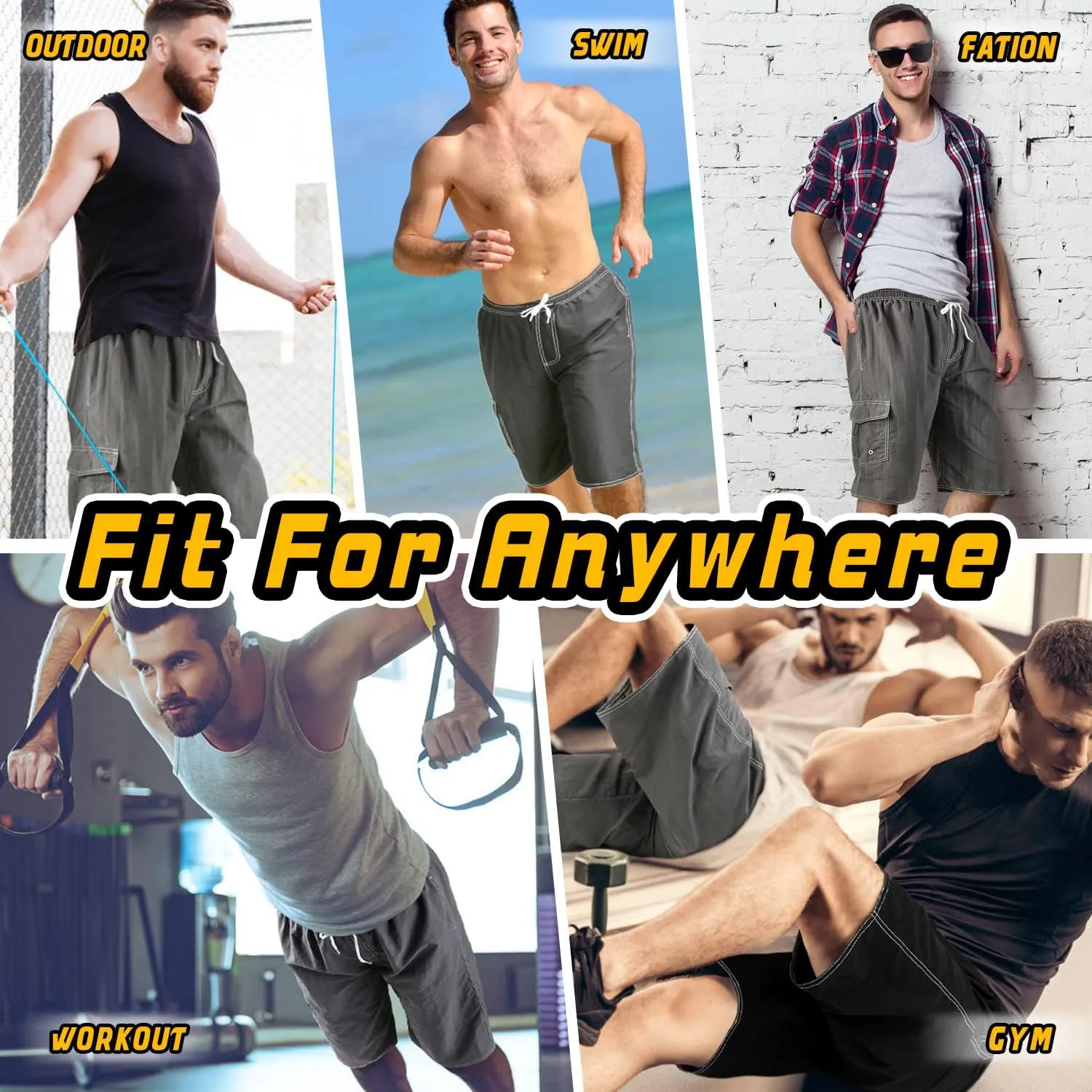 Mens Swimming Trunks Swim Trunks Quick Dry Swim Shorts with Mesh Lining Funny Swimwear Bathing Suits