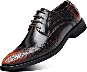 Men's Vintage Dress Shoes Casual Oxford Formal Leather Shoes for Weddings Business Office Prom