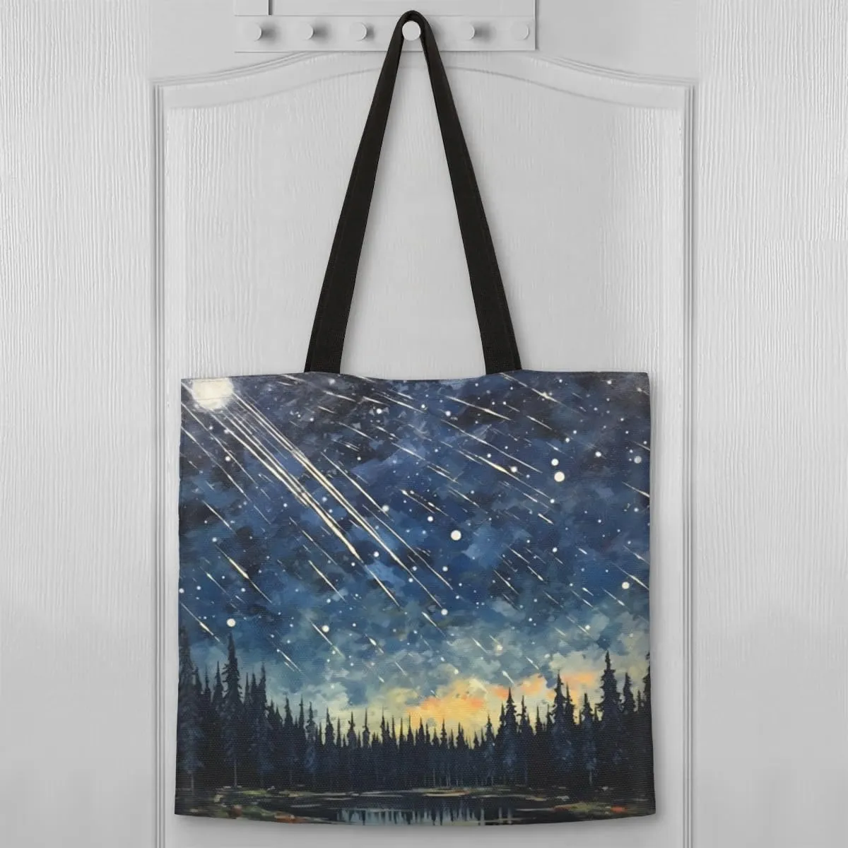 Merry Christmas Canvas Tote Bag for Women Men Stylish Tote Handbag Shoulder Bag Reusable Grocery Bag