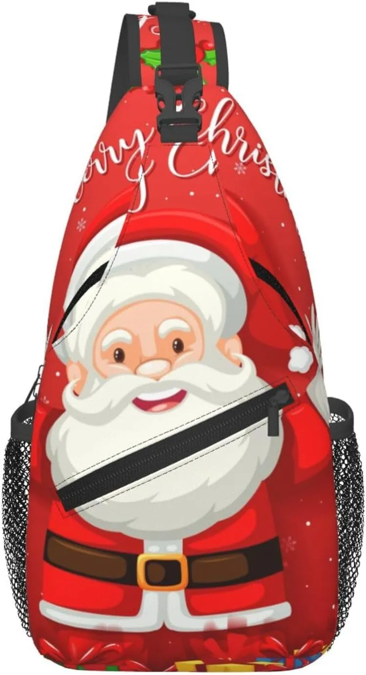 Merry Christmas. Foldie Crossbody Bag - Durable Small Sling Bag and Anti Theft Crossbody Bags for Men and Women