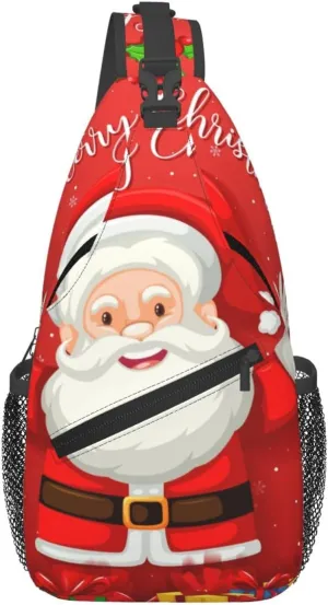 Merry Christmas. Foldie Crossbody Bag - Durable Small Sling Bag and Anti Theft Crossbody Bags for Men and Women