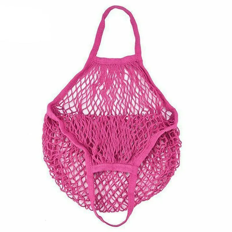 Mesh Net Turtle Bag String Shopping Bag Reusable Fruit Storage Handbag Totes Au