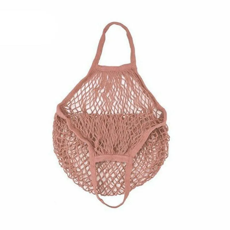 Mesh Net Turtle Bag String Shopping Bag Reusable Fruit Storage Handbag Totes Au