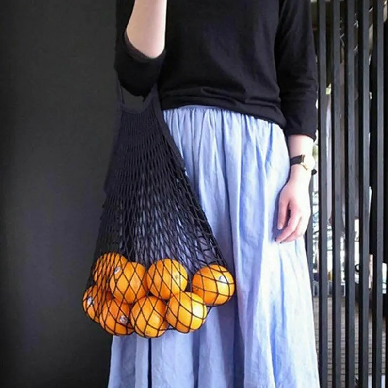 Mesh Net Turtle Bag String Shopping Bag Reusable Fruit Storage Handbag Totes Au