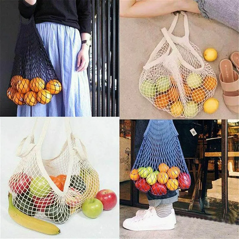 Mesh Net Turtle Bag String Shopping Bag Reusable Fruit Storage Handbag Totes Au