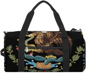 Mexican Flag Icon Gym Bag-Workout Organizer with Water Resistant Compartments for Gym Lovers, style-14-5
