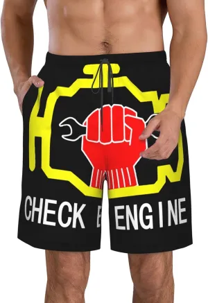 Mexico Flag Men's Swim Trunks Quick Dry Swimming Trunks Beach Shorts with Mesh Lining—92