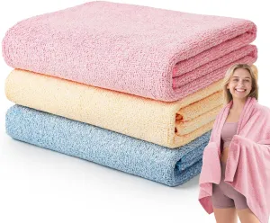 Microfiber Gym Towels for Showering Working Out Quick Dry Negative ions Different Sizes Lightweight Gym Towel for Men Women Tennis Sports Towels for Body Hot Yoga