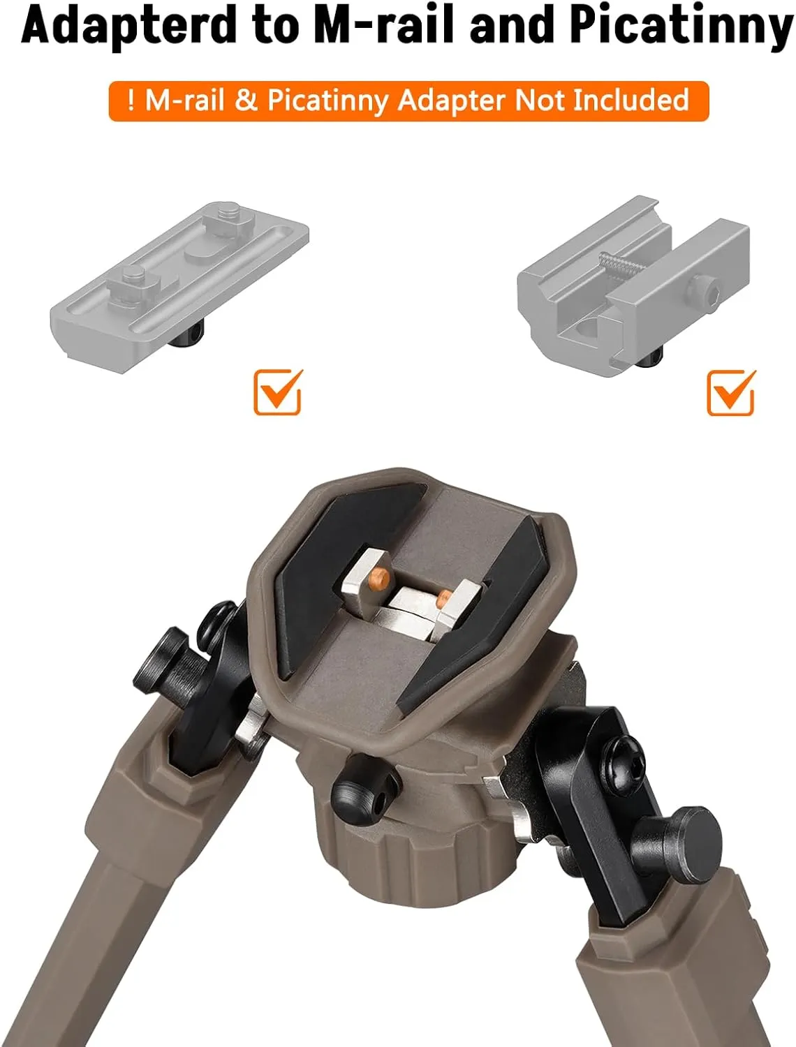 MidTen Sling Swivel Stud Bipod for Rifle - Hunting and Shooting