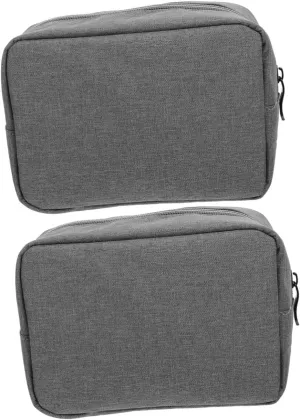 Mikikit Portable Cable Organizer Pouch Travel Accessories Case for Drives Chargers Earphones and Cords Zipper Closure for Easy Access and Sturdy Material for Business Trips and Vacations