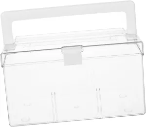 Milisten Mini Card Organizer Acrylic Business Card Box Trading Storage Case for Boys and Girls