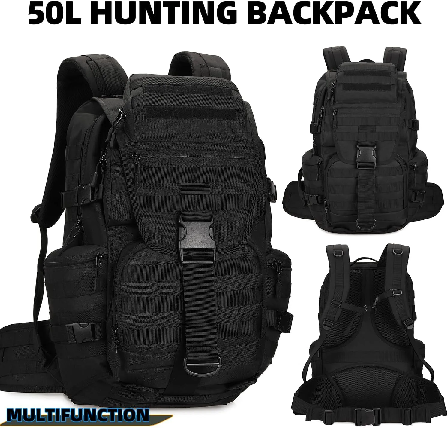 Military Tactical Backpack Waterproof Outdoor Hunting Backpack Large Capacity Hunting Day Pack