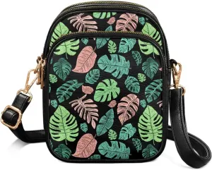 Mini Durable Womens Crossbody Bag with Zipper Pockets for Daily Use
