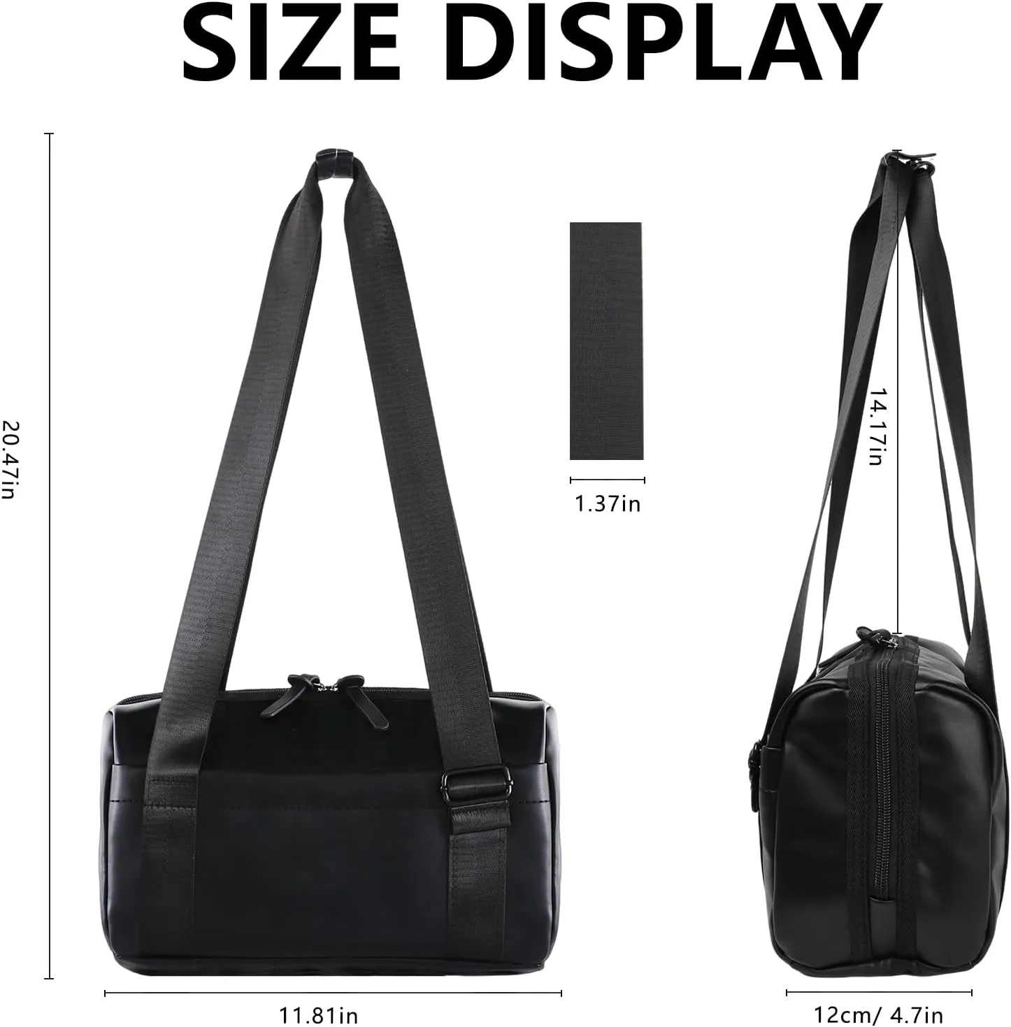 Mini Gym Bag for Women Girls Small Gym Tote Bag with Wet Compartment Waterproof Travel Duffle Bag Cute Workout Sport Bag (black)