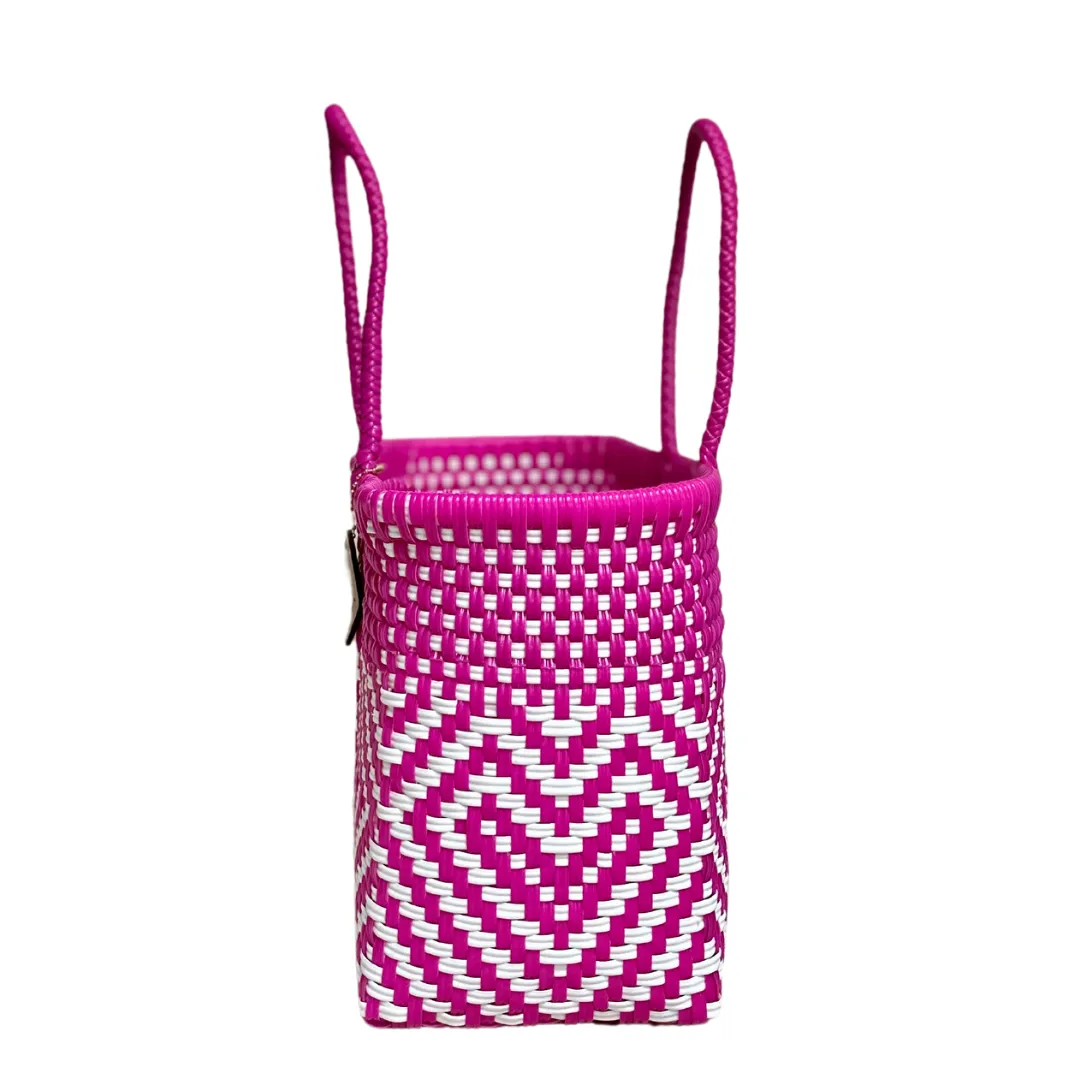 Mini Tote - Hot Pink Hearts