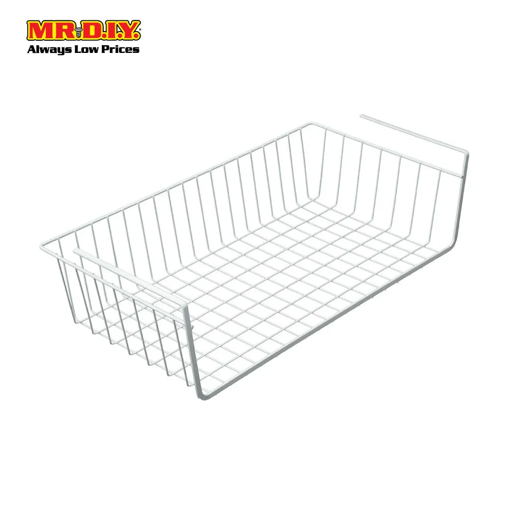 (MR.DIY) Multipurpose Hanging Metal Under Shelf Wire Basket Organizer