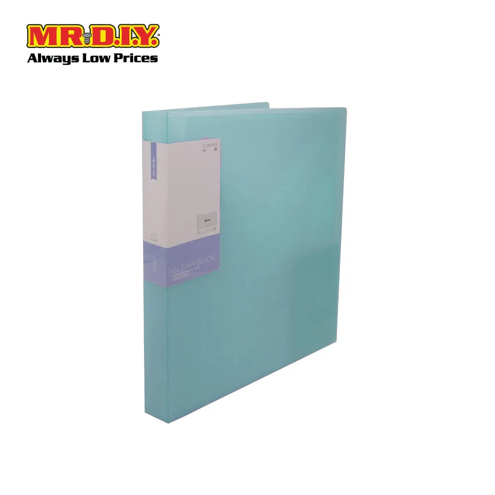 (MR.DIY) Portable Plastic A4 Book Document File Folder Organizer Transparent (31 x 23cm) (20 Sheets)