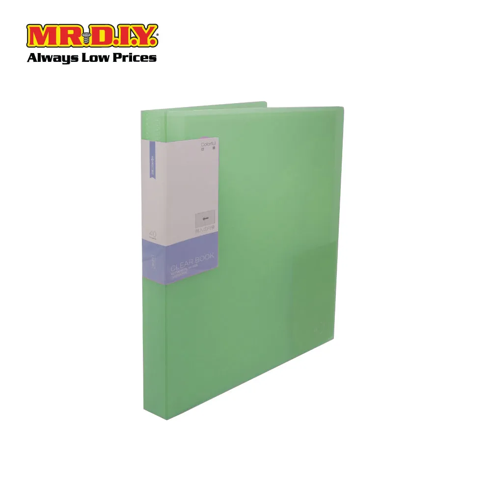 (MR.DIY) Portable Plastic A4 Book Document File Folder Organizer Transparent (31 x 23cm) (20 Sheets)