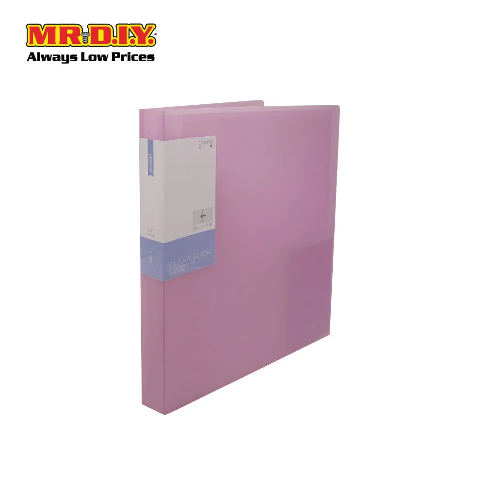 (MR.DIY) Portable Plastic A4 Book Document File Folder Organizer Transparent (31 x 23cm) (20 Sheets)