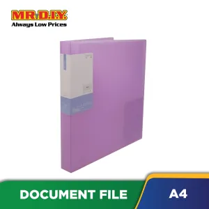 (MR.DIY) Portable Plastic A4 Book Document File Folder Organizer Transparent (31 x 23cm) (20 Sheets)