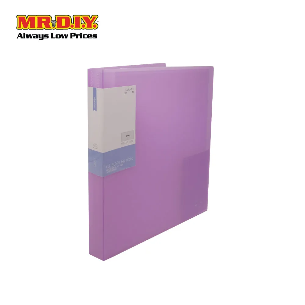 (MR.DIY) Portable Plastic A4 Book Document File Folder Organizer Transparent (31 x 23cm) (20 Sheets)