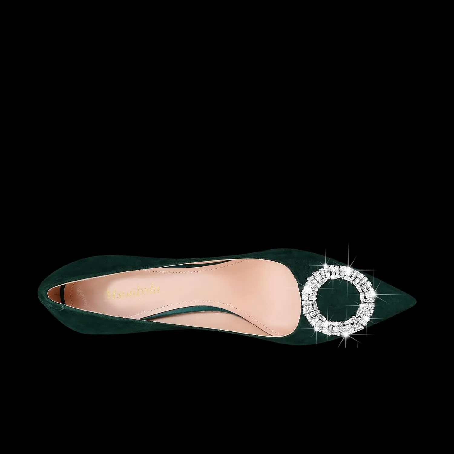 MSONLYDN High Heels Work Pointed Suede High Heels Pointy Pumps Heels Business Close Toe Pumps Casual d'Orsay 4.13 inch