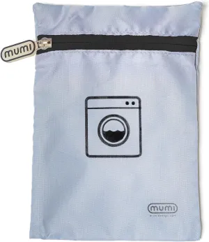 MUMI Travel Laundry Bag – Moisture & Smell-Proof Wash Bag with Folding Hanger & Outer Pouch | Large Washable Bags for Suitcase, Gym & Packing | Clothes Organizer for Trips & Storage - Black