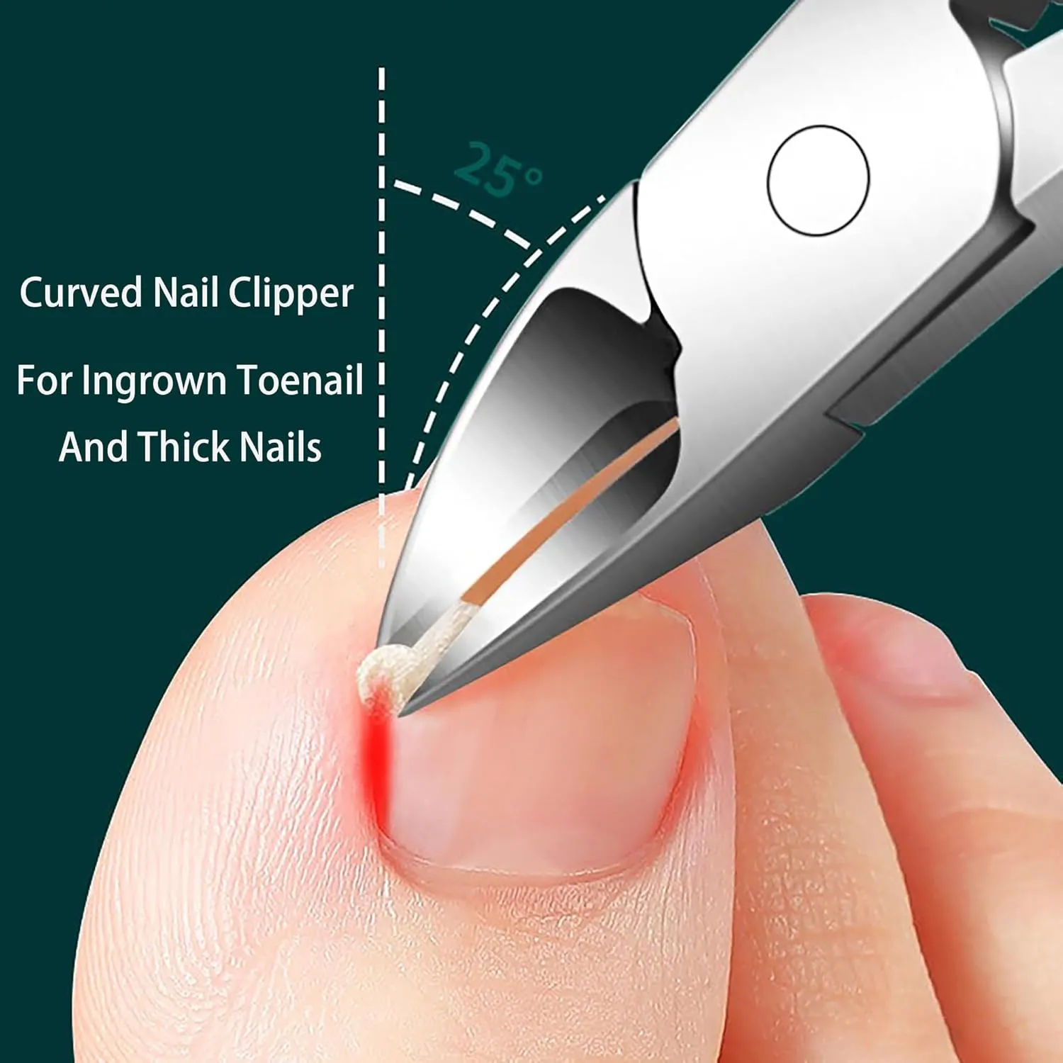 Nail Clipper for Seniors Thick Nails Ingrown Toenail Clipper Foot Pedicure Tools Treatment Kit Nail Clipper Podiatrist Kit