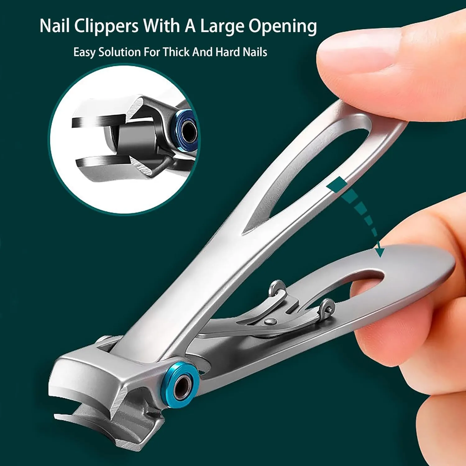 Nail Clipper for Seniors Thick Nails Ingrown Toenail Clipper Foot Pedicure Tools Treatment Kit Nail Clipper Podiatrist Kit