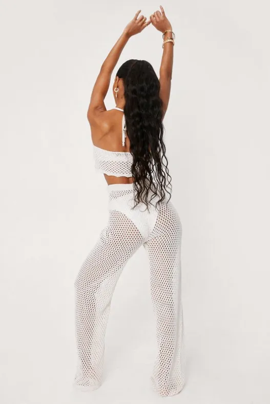 Nasty Gal Crochet Cover Up Pants