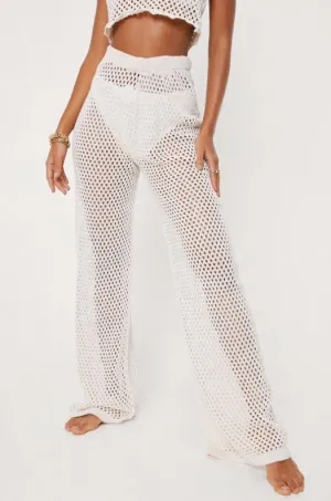 Nasty Gal Crochet Cover Up Pants
