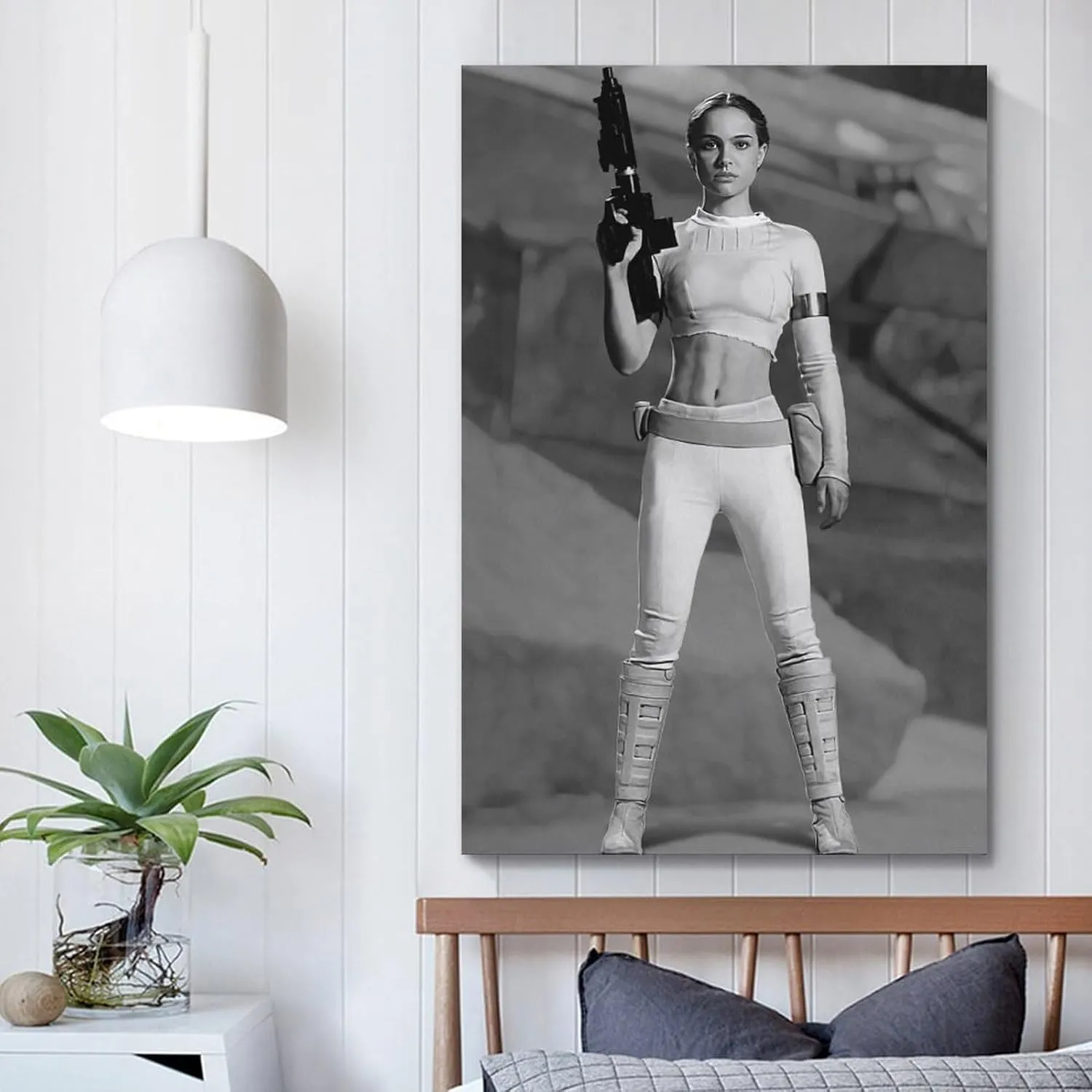 Natalie Portman Actress Art Poster Wall Art Painting Canvas Gift Living Room Prints Bedroom Decor Artworks 16x24inch(40x60cm)