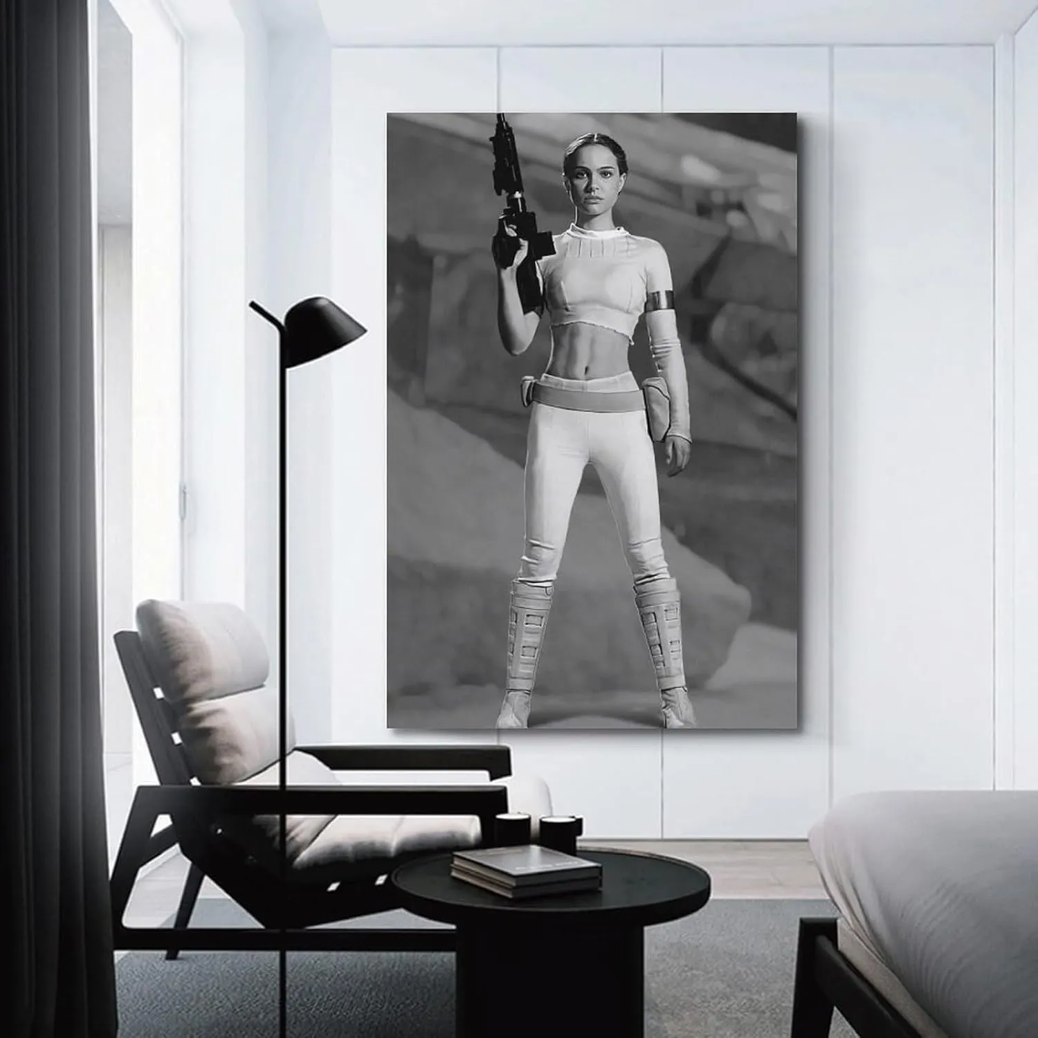 Natalie Portman Actress Art Poster Wall Art Painting Canvas Gift Living Room Prints Bedroom Decor Artworks 16x24inch(40x60cm)