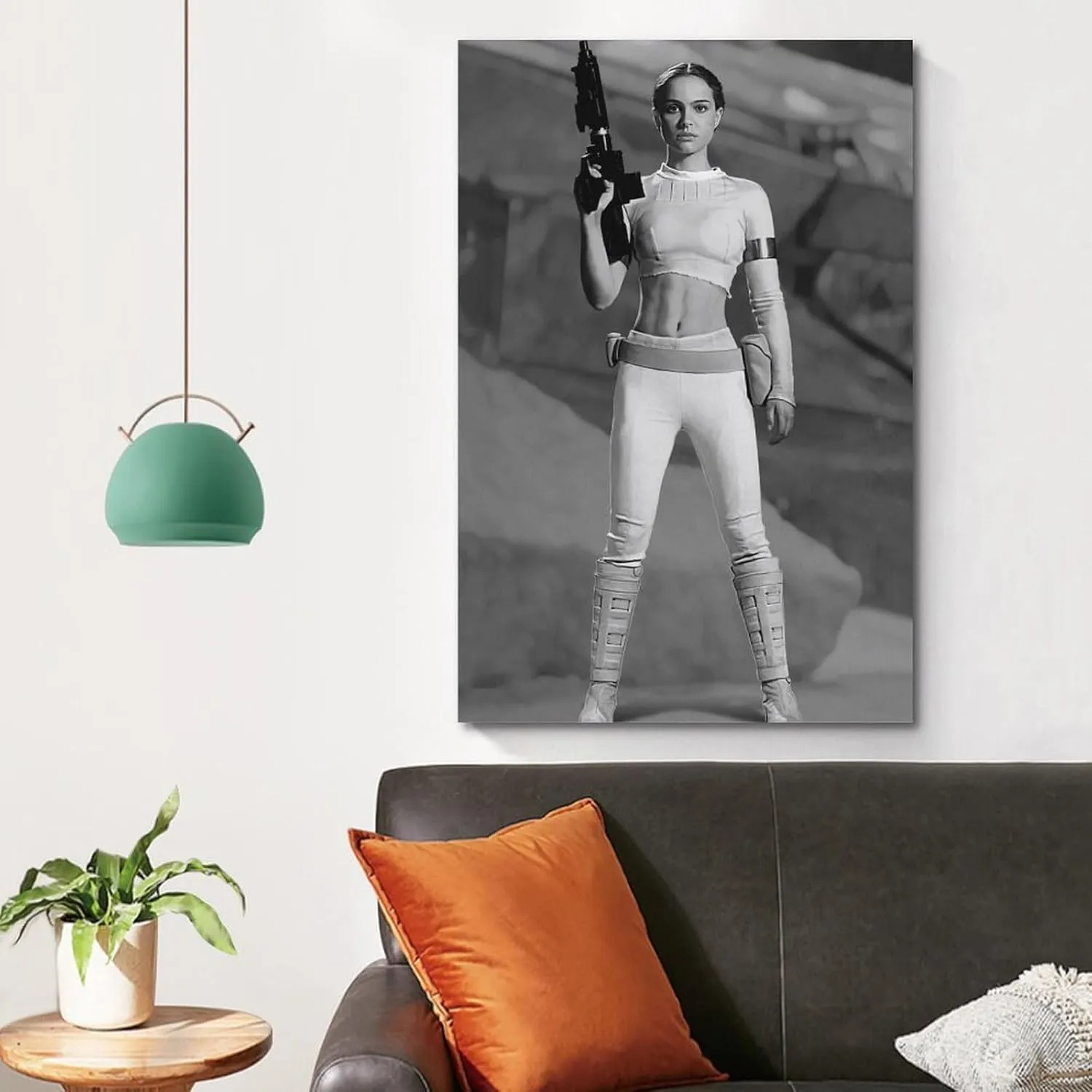 Natalie Portman Actress Art Poster Wall Art Painting Canvas Gift Living Room Prints Bedroom Decor Artworks 16x24inch(40x60cm)