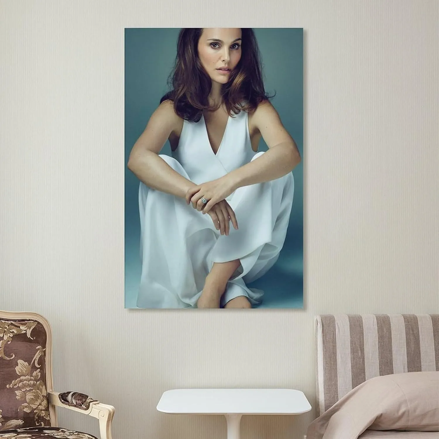 Natalie Portman Sexy Poster (1) Art Poster Canvas Painting Decor Wall Print Photo Home Modern Decorative Posters Framed/Unframed 16x24inch(40x60cm)